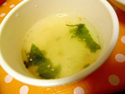 幼児食　春雨わかめスープ